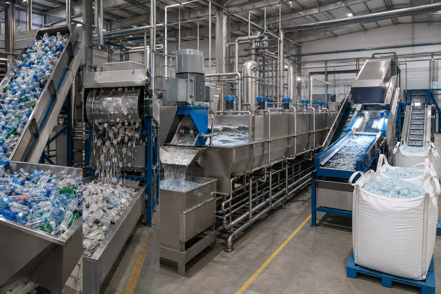 Generated PET recycling process visual